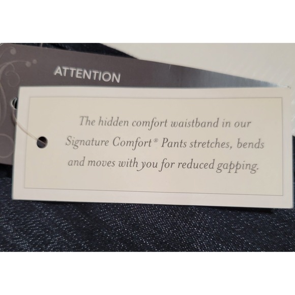 CJ Banks Denim Pants Capris Size 18W NEW NWT Zip Stretch Signature Comfort 1313 - Picture 5 of 8